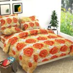 GM01-3PCS-505B Gulmohar Double Bed Sheet, for Home