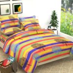 Floral Print Cotton Printed Double Bed Sheet