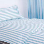 Polyester,Cotton Stripes Bed Sheets