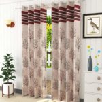 Brown designed curtain